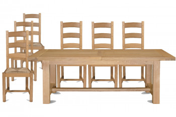 Table extensible Mansart + 6 chaises La Bresse
