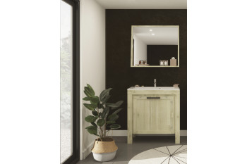 MEUBLE DE SALLE DE BAIN BOIS MASSIF 80 cm - ENSEMBLE MARKLE
