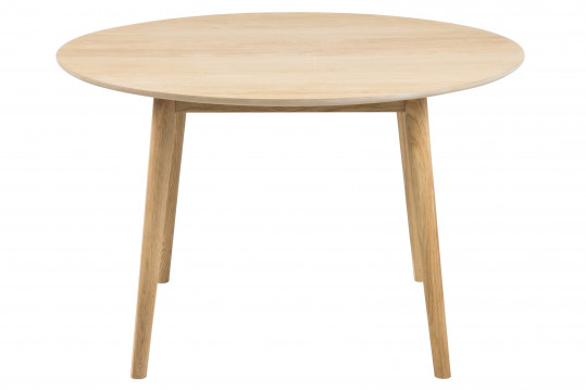 Table ronde en bois clair - NOGANA