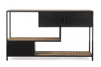 Console en bois et métal 3 portes - GALIC