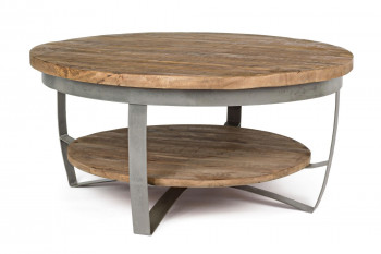 Table basse en bois et métal - COSTALE