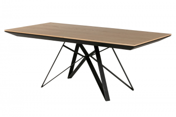 Table en bois extensible bois/métal L200/292 - SPIDER