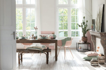 Table basse carrée en bois et métal - ALLEN
