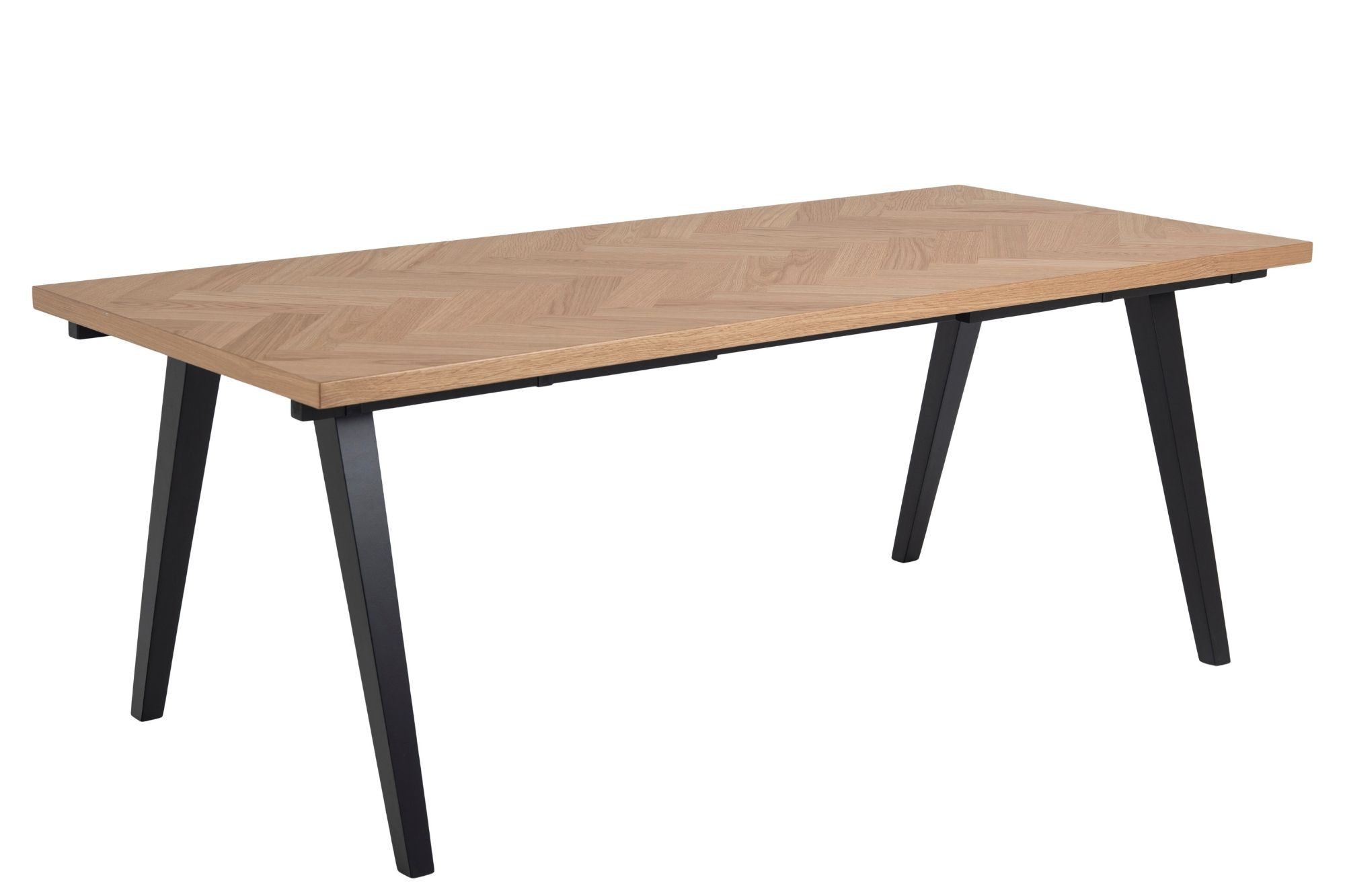Table à manger rectangulaire en bois de style industriel