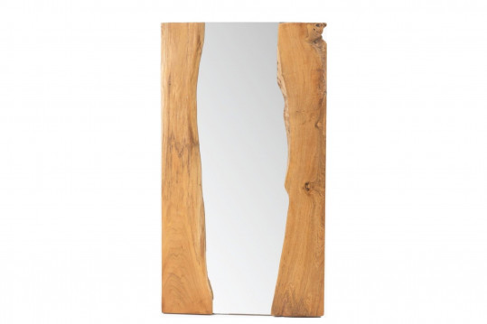 Miroir rectangulaire en teck H80 - SAVANA