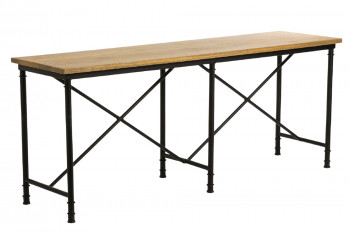 Console en bois et métal industrielle chic