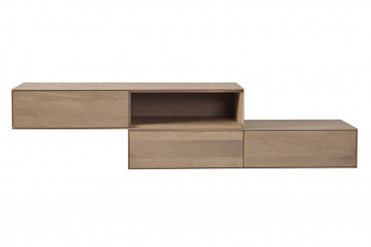 Meuble sous vasque modulable en bois