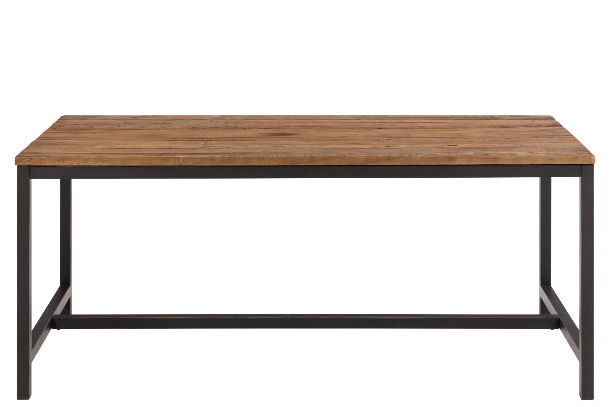 Table à manger rectangulaire en bois et métal