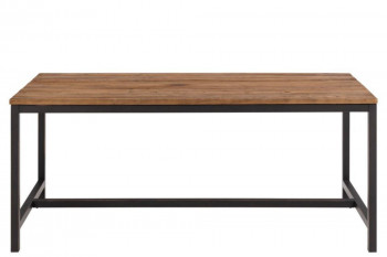Table à manger rectangulaire en bois et métal L140 - AGED