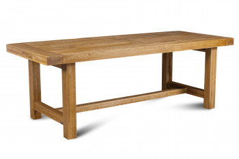 Table de ferme bois chêne massif L250 - LA BRESSE