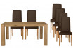 Ensemble de table et 6 chaises en cuir
