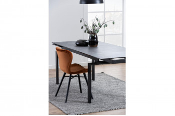Table de salle à manger rectangulaire extensible en céramique L160/240 - HILDA