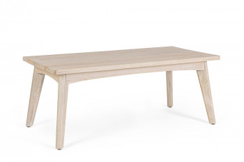 Table de basse rectangulaire en bois blanchi L115 - SHANNA