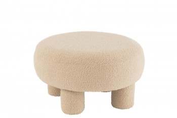 Pouf bas en velours - BEAR