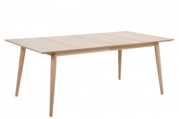 Table rectangulaire extensible en bois pour 8 à 12 personnes