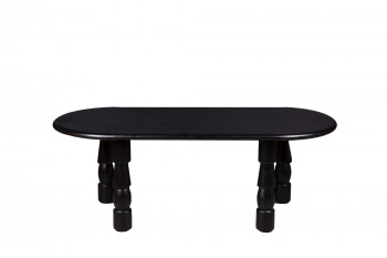 Table basse ovale en bois style ethnique L115 - RUNDU