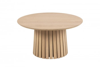 Table basse ronde avec pied central