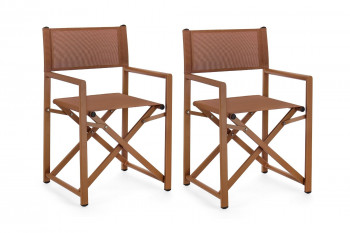 Chaises de metteur en scène pliables d'extérieur (lot de 2) - CABOURG