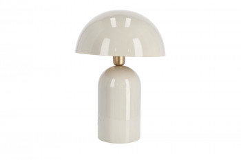Lampe de table beige en métal H45 - WILMA