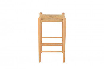 Tabouret de bar en corde et bois - LEO