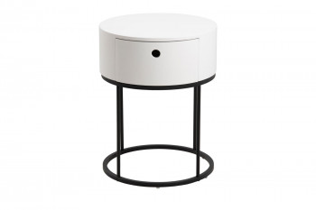 Table de chevet ronde de style contemporain - LILA