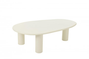 Table basse organique en bois blanc L108 - AMED