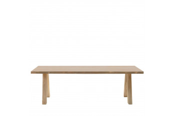 Table de jardin rectangulaire en teck L240 10 places - ARONE