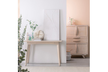 Console en bois de manguier blanchi L115 - SHANNA