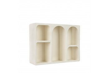 Etagère murale organique écru 5 niches - DAHAR