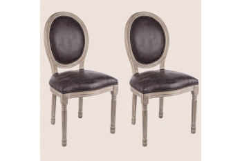 Chaise médaillon (lot de 2) - VICTORIENNE