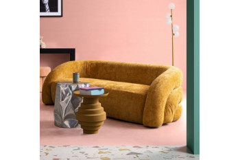 Table basse ronde design en métal coloré D36 - MARLO