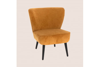 Fauteuil crapaud en velours côtelé - MALO