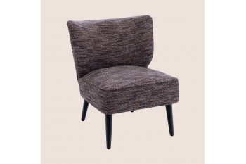 Fauteuil crapaud en tissu multicolore - GEORGE
