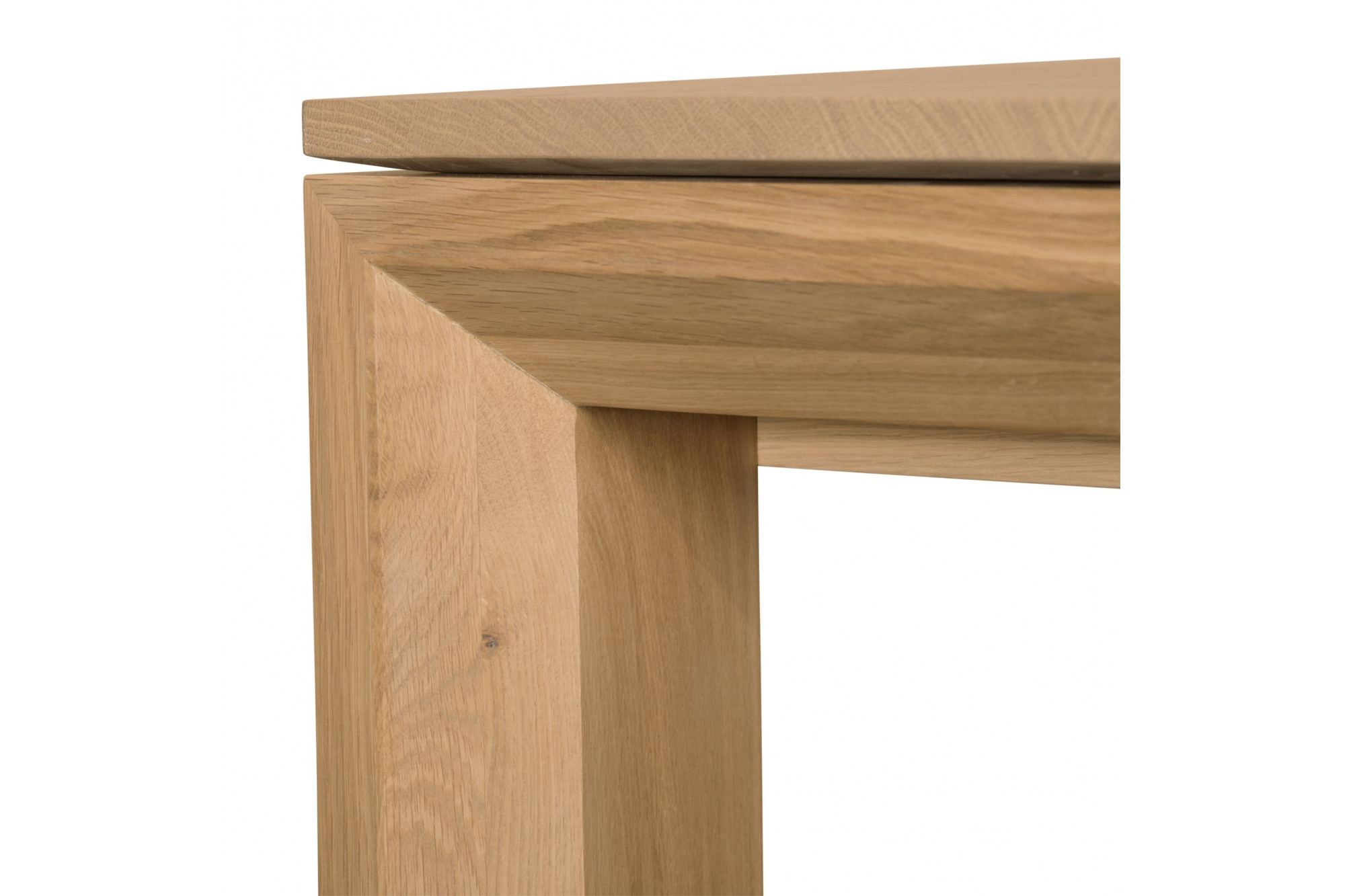 Nos Tables à ALLONGES en bois massif : Table à allonges CALI NATUREL  Rectangulaire - bois de chêne massif